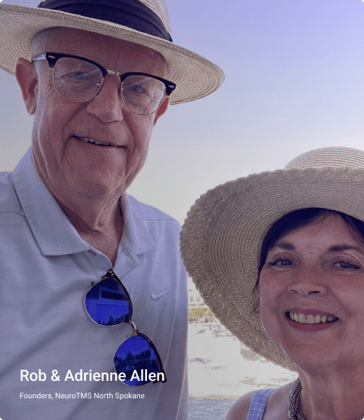 Rob Allen and his wife Adrienne, founders of NeuroTMS of North Spokane